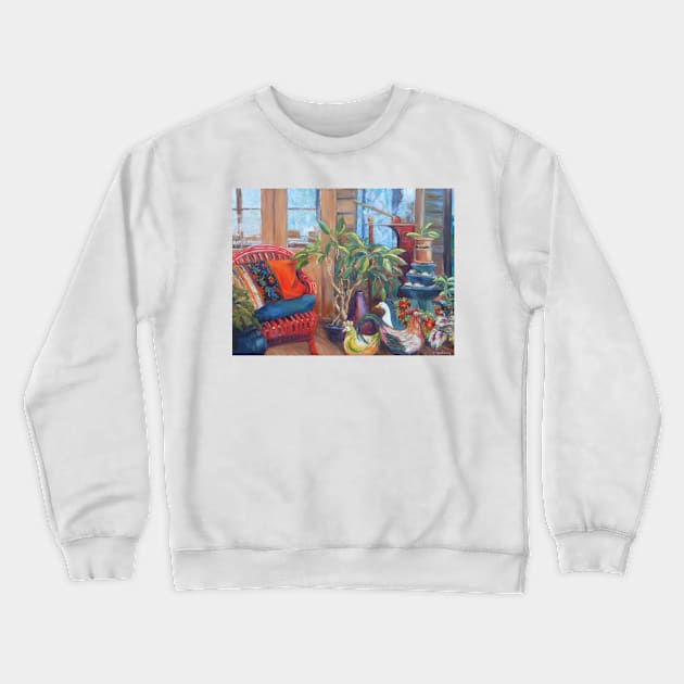 The Red Chair Crewneck Sweatshirt by Terrimad